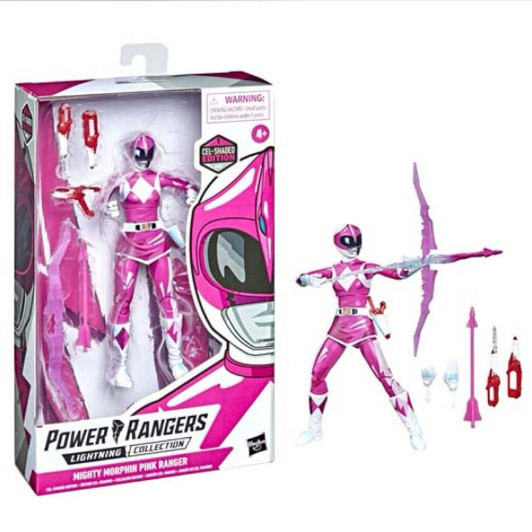 Hasbro Power Rangers Lightning Collection MMPR Pink Ranger cel-shaded 6" action figure