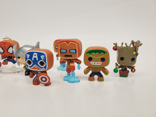 Funko Marvel Advent Holiday mini figures lot  (no package)