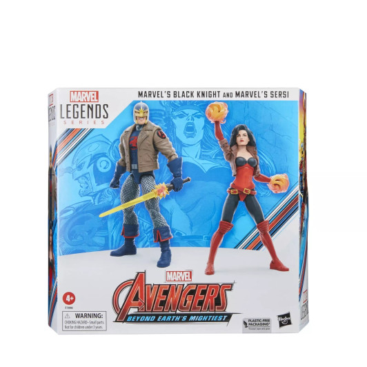 Hasbro Marvel Legends Series Marvel's Black Knight and Marvel's Sersi