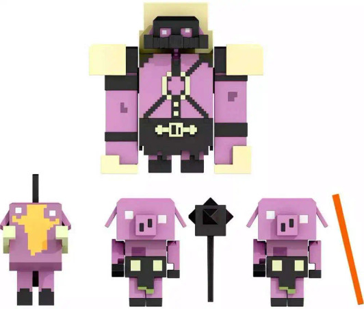 Minecraft Legends Nether Invasion Action Figure 4-Pack Set