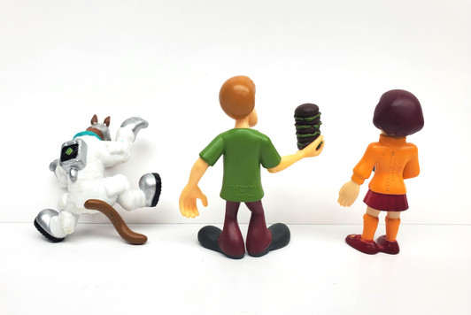 Scooby-Doo Shaggy, Velma action figure set (no package)