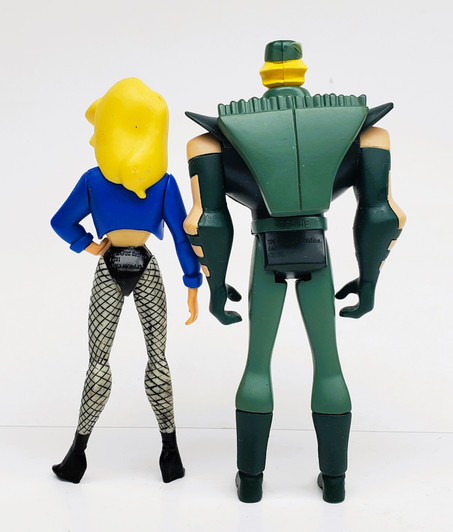 Mattel JLU Green Arrow and Black Canary Action Figure (No package)