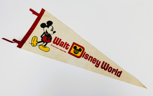 Walt Disney World Theme Park Pennant Early 80's