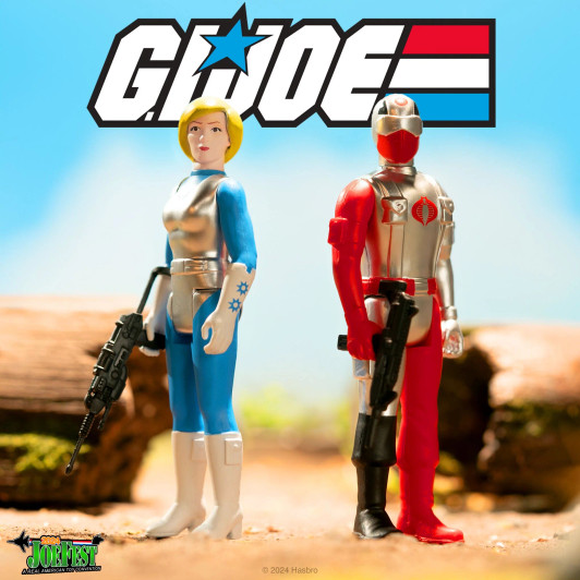 Super7 G.I. Joe ReAction Figures - Glenda and Cobra Mortal JOE FEST Exclusive set