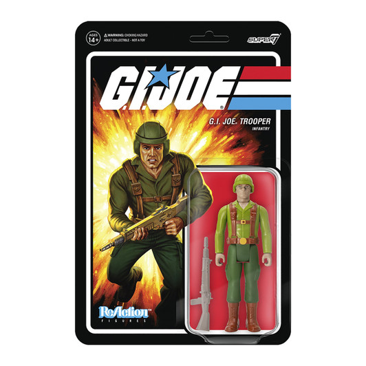 Super7 G.I. Joe ReAction G.I. Joe Trooper Infantry  TAN