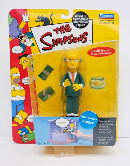 Playmates The Simpsons Montgomery Burns  action figure