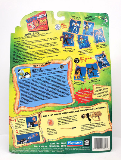 Playmates Earthworm Jim Bob & #4 Action Figure