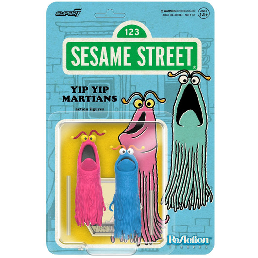 Super7 Sesame Street Reaction Wave 1 Yip Yip Aliens