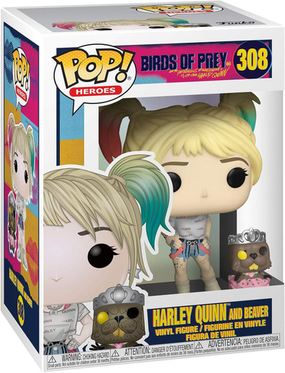 Funko Pop! Heroes: Harley Quinn and Beaver #302