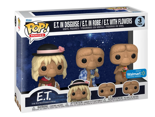 Funko Pop! Movies: E.T. in disguise/ E.T. in robe/ E.T. with flowers (3 pack)