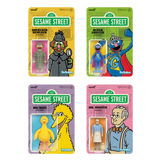 Super7 Sesame Street Reaction Wave 3 set of 4 Super7 Sesame Street Reaction Wave 3 set of 4