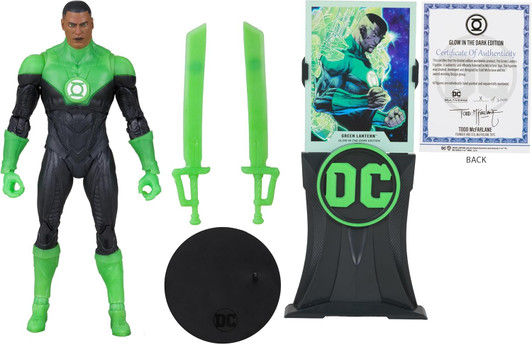 McFarlane DC GOLD LABEL John Stewart GLOW IN THE DARK Action Figure