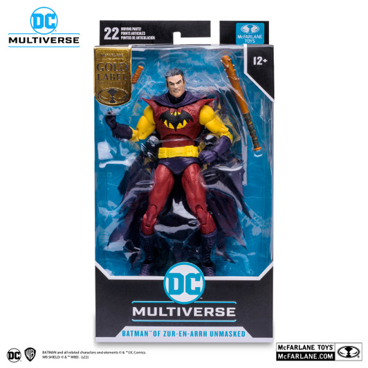 McFarlane DC Multiverse Batman of Zur-En-Arrh Unmasked Gold Label 7" Action Figure
