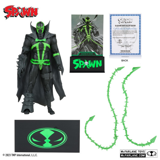 Shadow of Spawn Black & White Accent Edition (Gold Label) 7" Action Figure