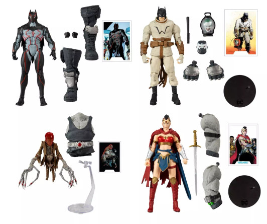 McFarlane Batman The Last Knight on Earth Set of 4 Build-A-Figure Bane