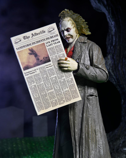 Beetlejuice (1988) - 7" Scale Action Figure - Ultimate Beetlejuice: Tour Guide “The Bio-Exorcist”
