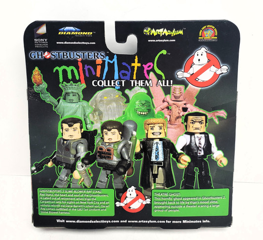 Diamond Select MiniMates Ghostbusters 2  Slime Blower Ray and Theatre Ghost 2 pack