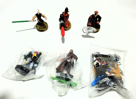 Hasbro Star Wars Attacktix Battle Game 6 Figure lot (no package)