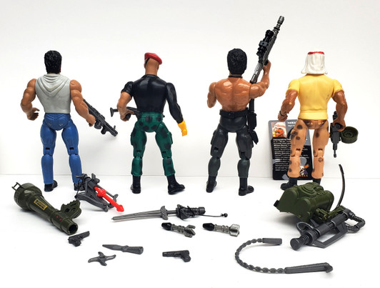 Coleco Rambo (1985) Rambo, Nomad and Gripper action figure lot