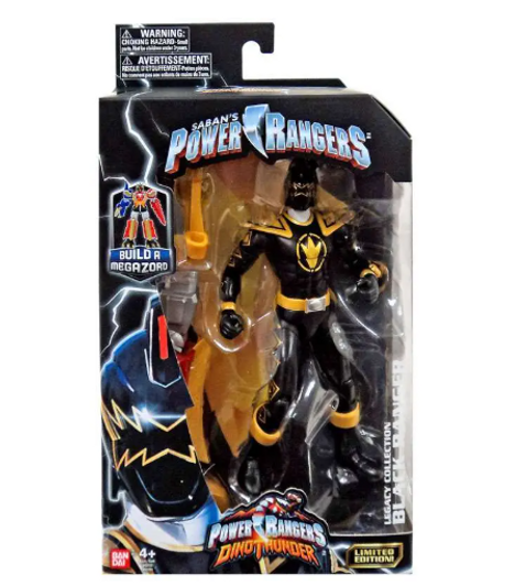 BanDai Legacy Collection Power Rangers Dino Thunder Black Ranger 6in Action Figure