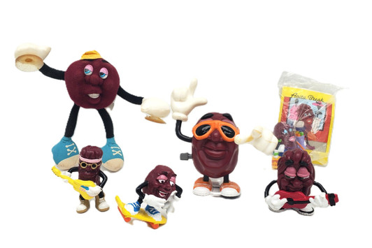 California Raisins (1988) Plush, Wind Up  and PVC Figure lot