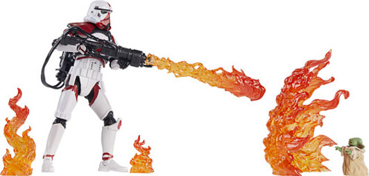 Hasbro Star Wars The Vintage Collection Incinerator Trooper and Grogu and Grogu 3.75" Deluxe Action Figure