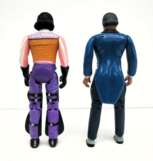 Matchbox (1987) Pee-Wee's Playhouse  Cowboy Curtis and The King Of Cartoons action figure lot