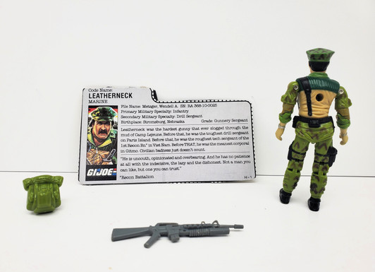GI Joe (1986) Leatherneck action figure with file card