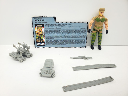 GI Joe (1989) Rock & Roll action figure with file card