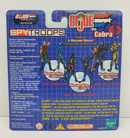 Hasbro (2003) GI Joe vs Cobra Spy Troops Cobra Commander Action Figure 3.75 Inches
