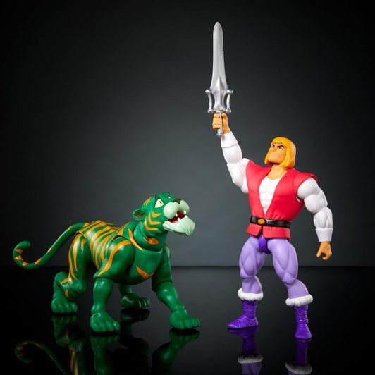 Mattel Masters of the Universe Origins Cartoon Collection Action Figure 2-Pack, Motu Collectible Set with Prince Adam & Cringer in 5.5-Inch Scale Toys
