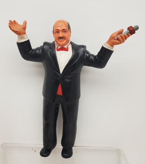 LJN (1986) WWF Wrestling Superstars Mean Gene Okerlund 8" action figure