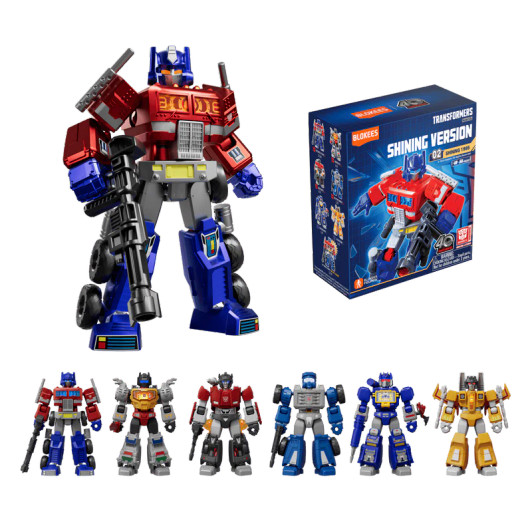 Blokees Figures Transformers Shining Version 02 Shining 1985 DEALERS CASE OF 6 FIGURES