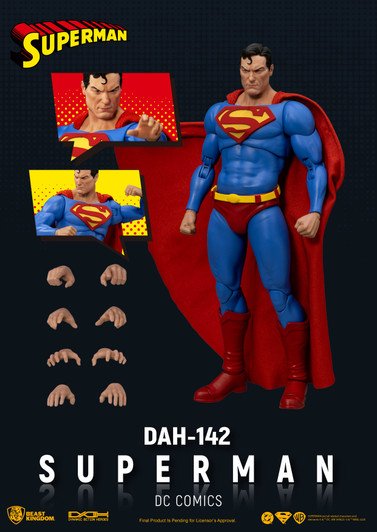 DC COMIC DAH-142 DYNAMIC 8-CTION SUPERMAN ACTION FIGURE