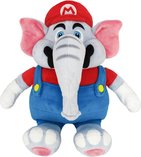 Little Buddy Super Mario Bros. Wonder Elephant Mario Plush 10"
