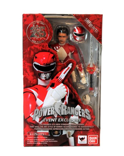 BanDai SHFiguarts MMPR Red Ranger SDCC 2018 Event Exclusive Action Figure