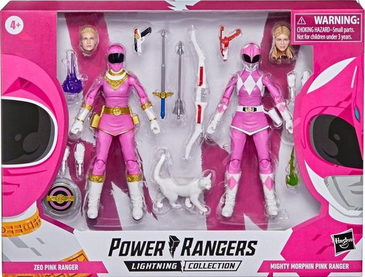 Hasbro Power Rangers Lightning Collection Mighty Morphin & Zeo Pink Rangers Exclusive Action Figure 2-Pack