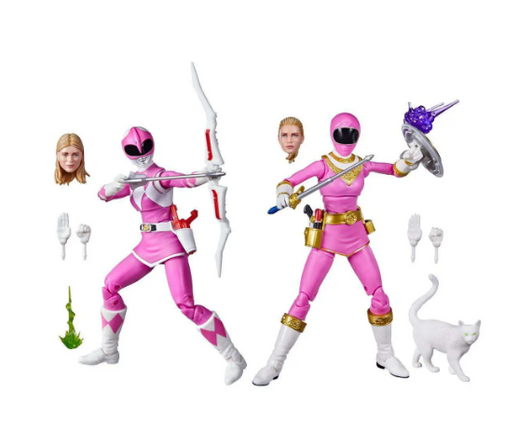 Hasbro Power Rangers Lightning Collection Mighty Morphin & Zeo Pink Rangers Exclusive Action Figure 2-Pack