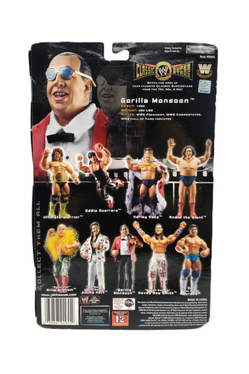 Jakks (2005) WWE Classic Super Stars Series Gorilla Monsoon Action Figure