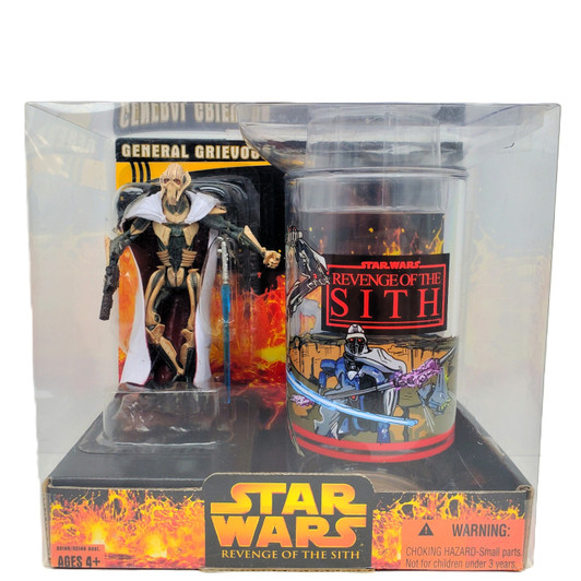 Star Wars ROTS General Grievous action figure with with cup