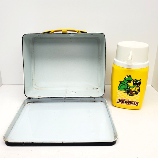 Aladdin (1979) Jim Henson's Muppets metal lunchbox with thermos