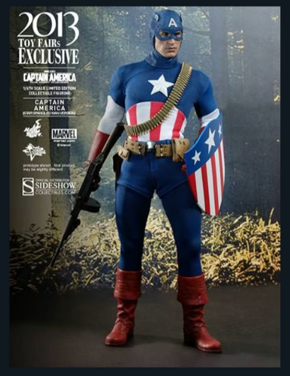 Hot Toys Captain America The First Avenger "Star Spangled Man" MMS205  Sixth Scale Figure