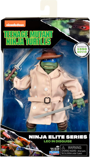 Playmates TMNT Ninja Elite Series (1990 Movie) Leo in disguise