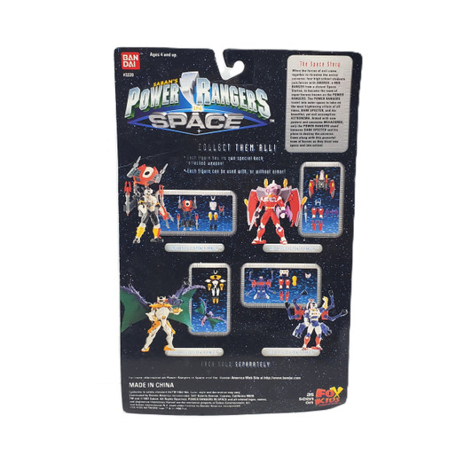 BanDai (1997) Power Rangers SPACE Black Battlized Power Ranger Action Figure