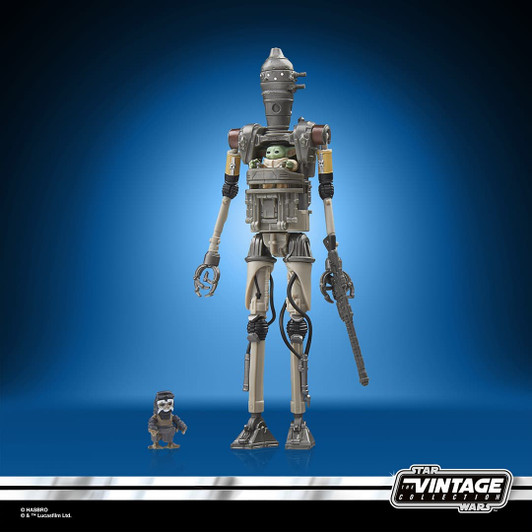 Hasbro Star Wars The Vintage Collection The Mandalorian IG-12, Grogu & Anzellan Action Figure