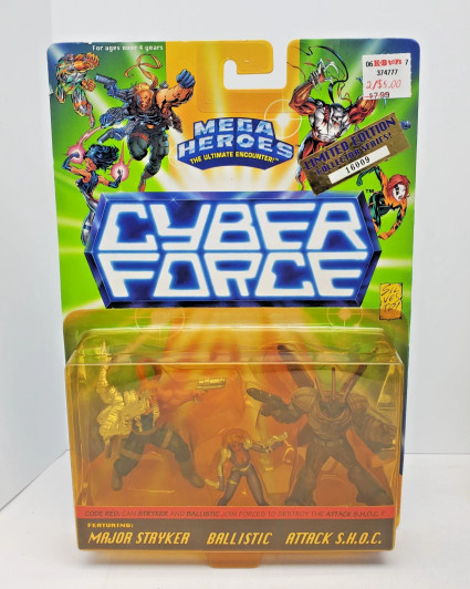 Mattel  (1995) Cyber Force Action Figure complete set of figures