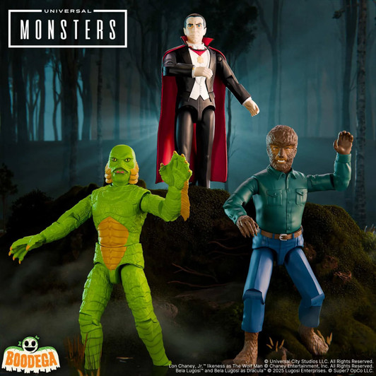 Universal Monsters ReAction+ Wave 1  Creature from the Black Lagoon, Dracula & The Wolf Man