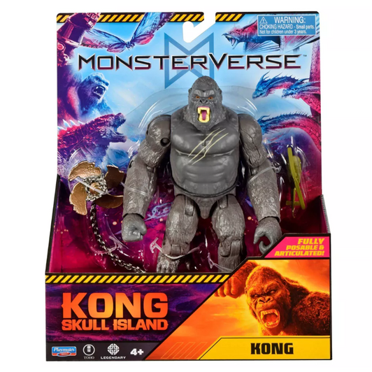 Playmates Godzilla 6'' Skull Island Kong Action Figure