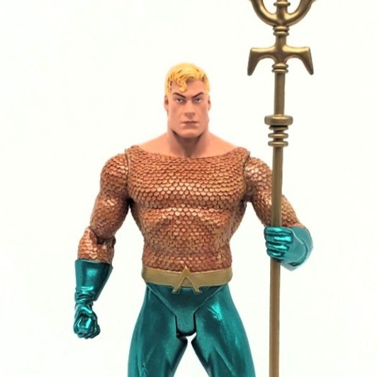DC Direct (2005) Alex Ross JUSTICE Aquaman action figure (no package)