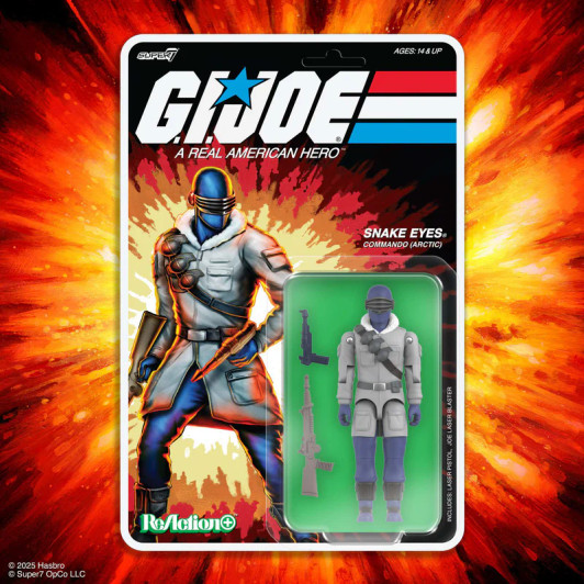 G.I. Joe ReAction+ Wave 5 (Movie)  Arctic Snake Eyes